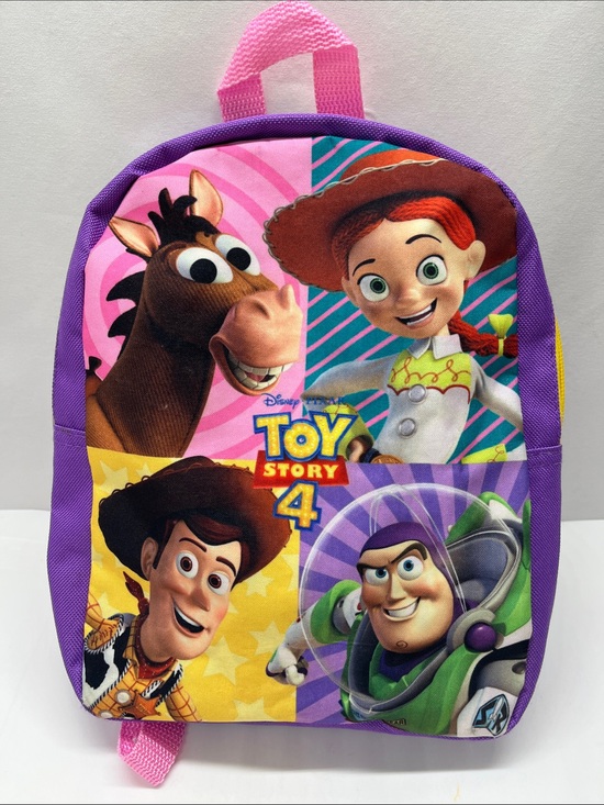 Disney Other - Disney Toy Story 4 Kids Backpack - Purple, Pink & Yellow